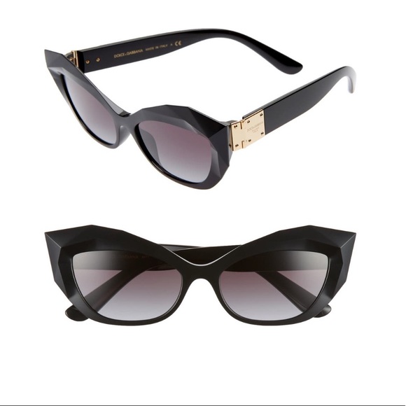 Dolce & Gabbana Geometric Cat Eye Sunglasses - Picture 5 of 12